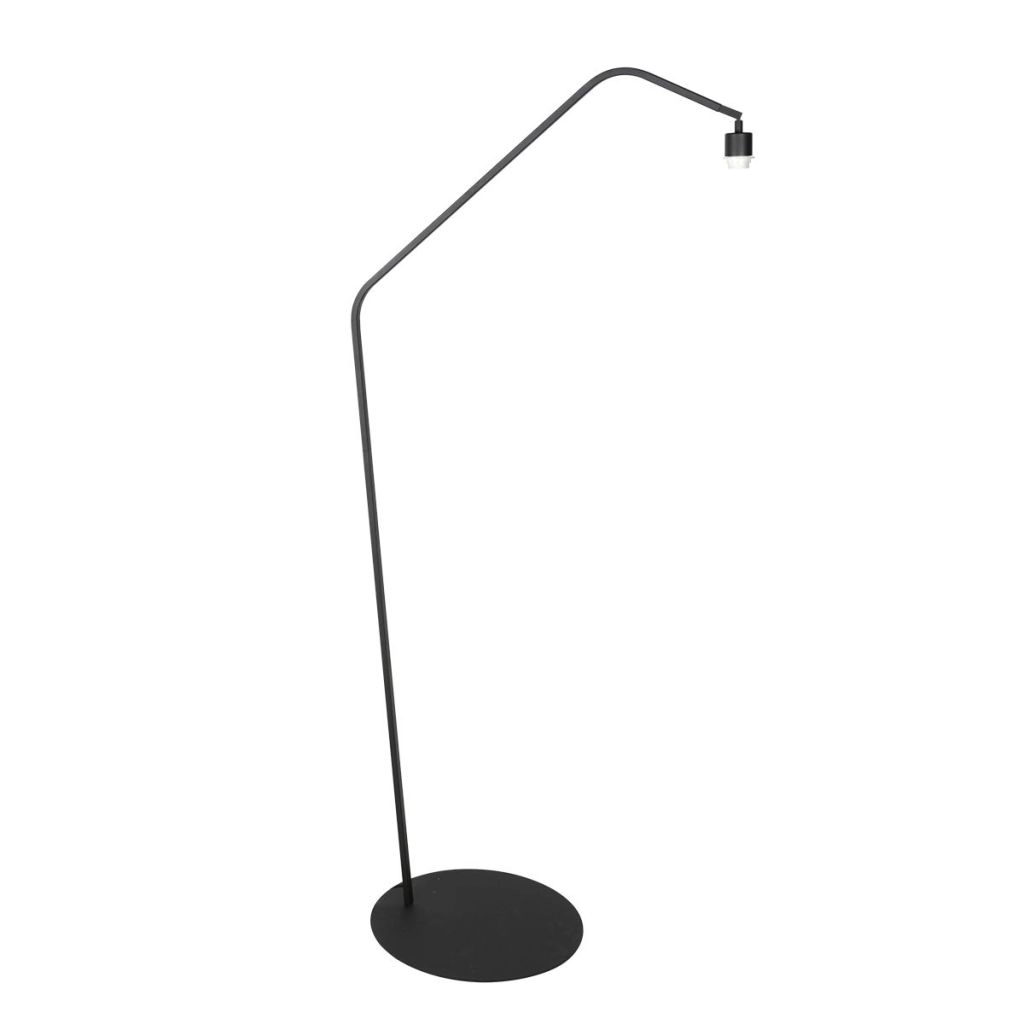 Zwarte vloerlamp Zig-Zag met kurk kap Ø50cm Steinhauer 8712746180428