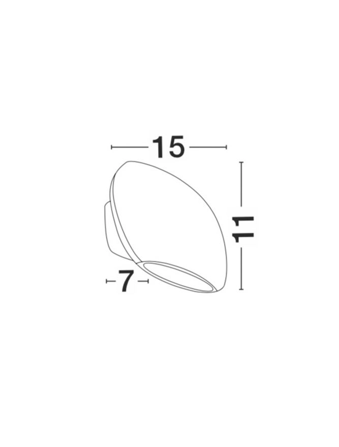 Design wandlamp Como grijs Lyora 5212017408976