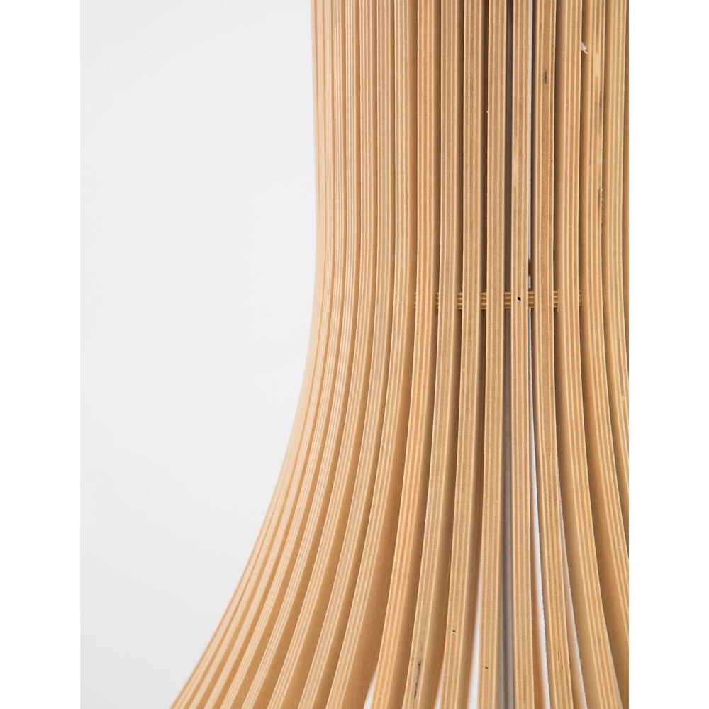 Modern pendant lamp Soho wood Ø 38cm Lyora 5212017424938