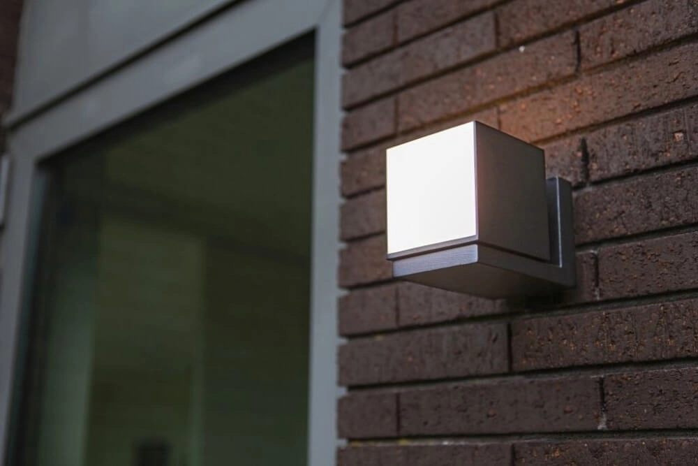 Vierkante wandlamp Cuba antraciet design Lutec 6939412012452