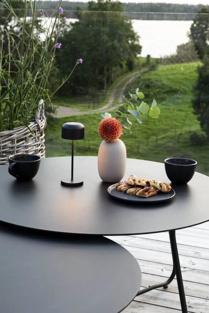 Oplaadbaar tafellampje Lille mini zwart KonstSmide 7318307835755