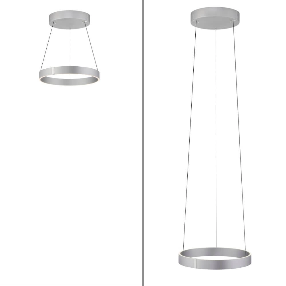 Ronde hanglamp Pure E-Clipse aluminium Ø 50cm Paul Neuhaus 4012248372333
