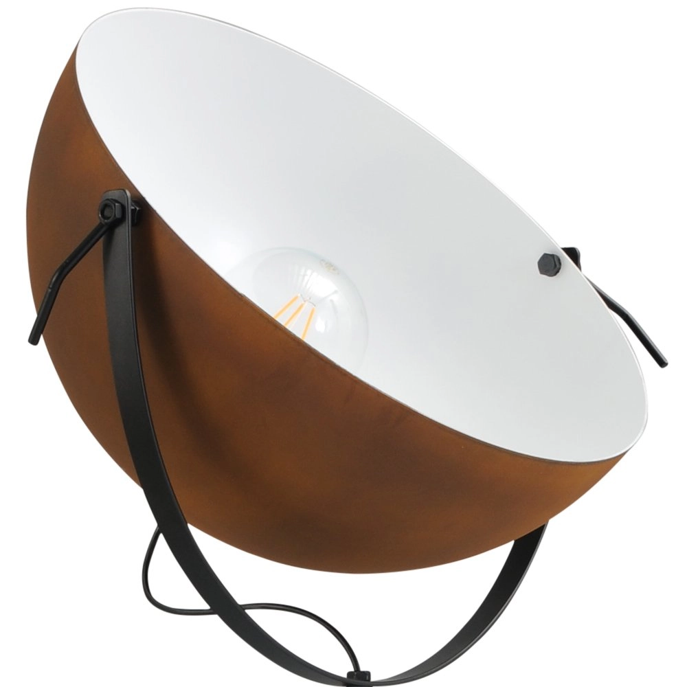 Landelijke vloerlamp Larino 60 180cm zwart met roestbruin Masterlight 8718121192161