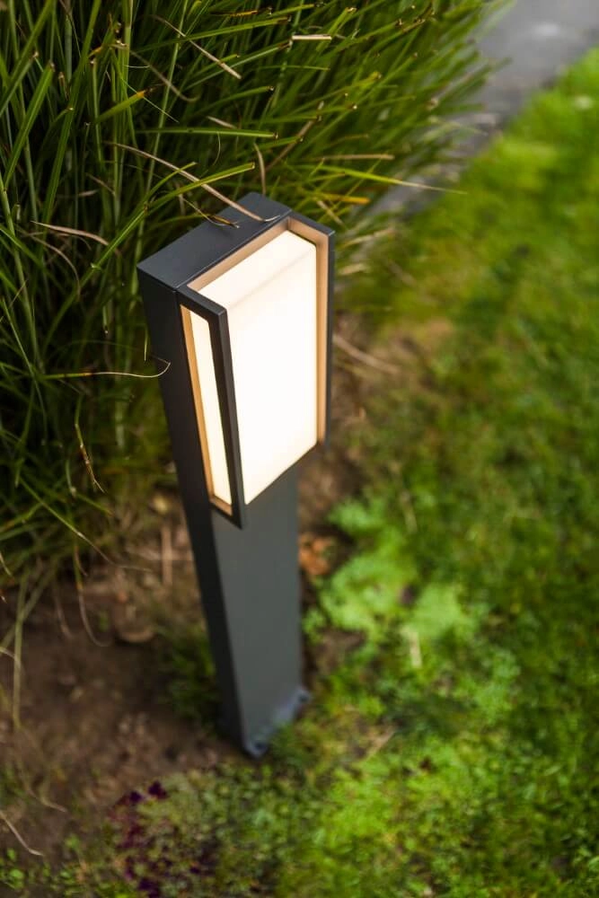 Design padverlichting Qubo antraciet Lutec 6939412079103