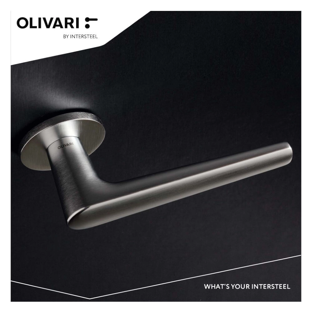 Deurklink Lugano RVS Olivari 8714186546093