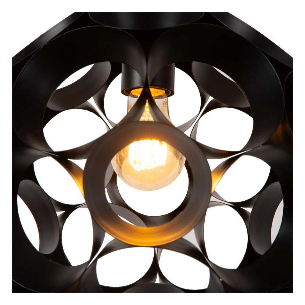 Unieke hanglamp Hannelore Ø 30cm zwart Lucide 5411212106223