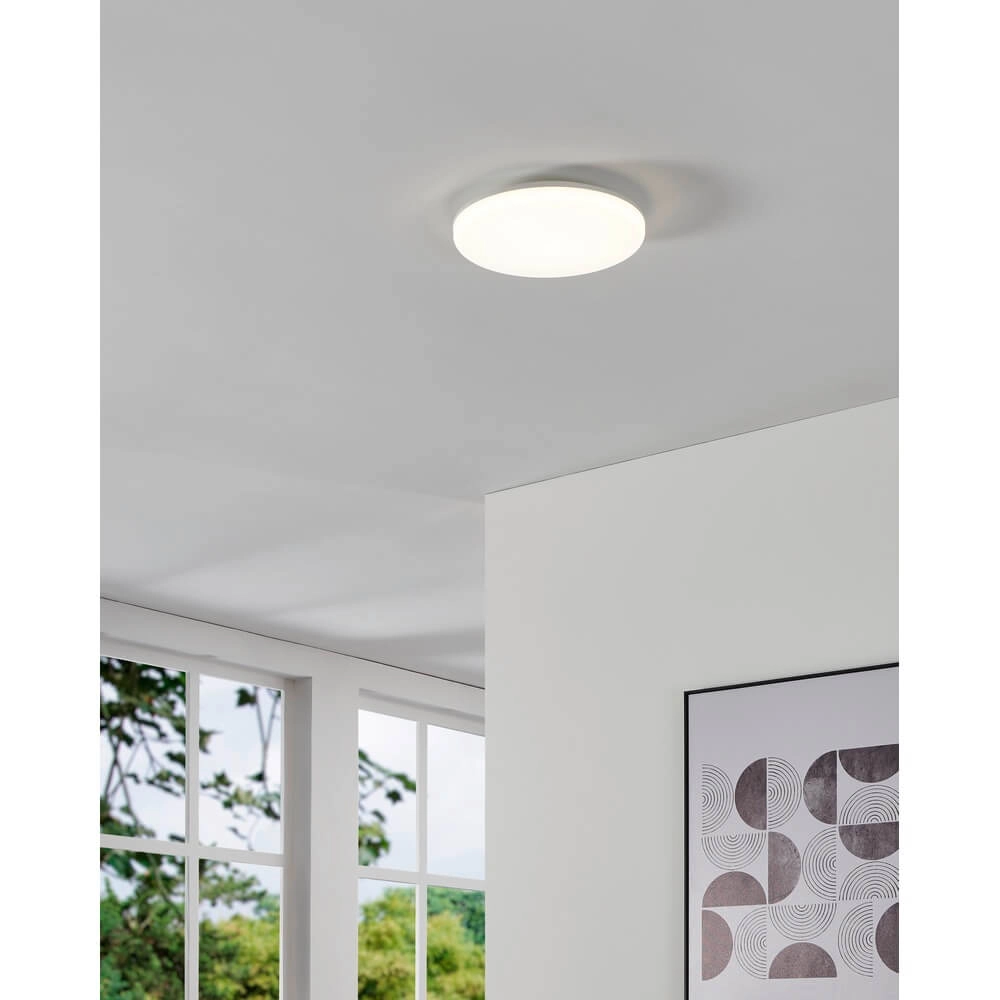 Ronde plafondlamp Castagneto Ø 31cm wit Eglo 9008606313211