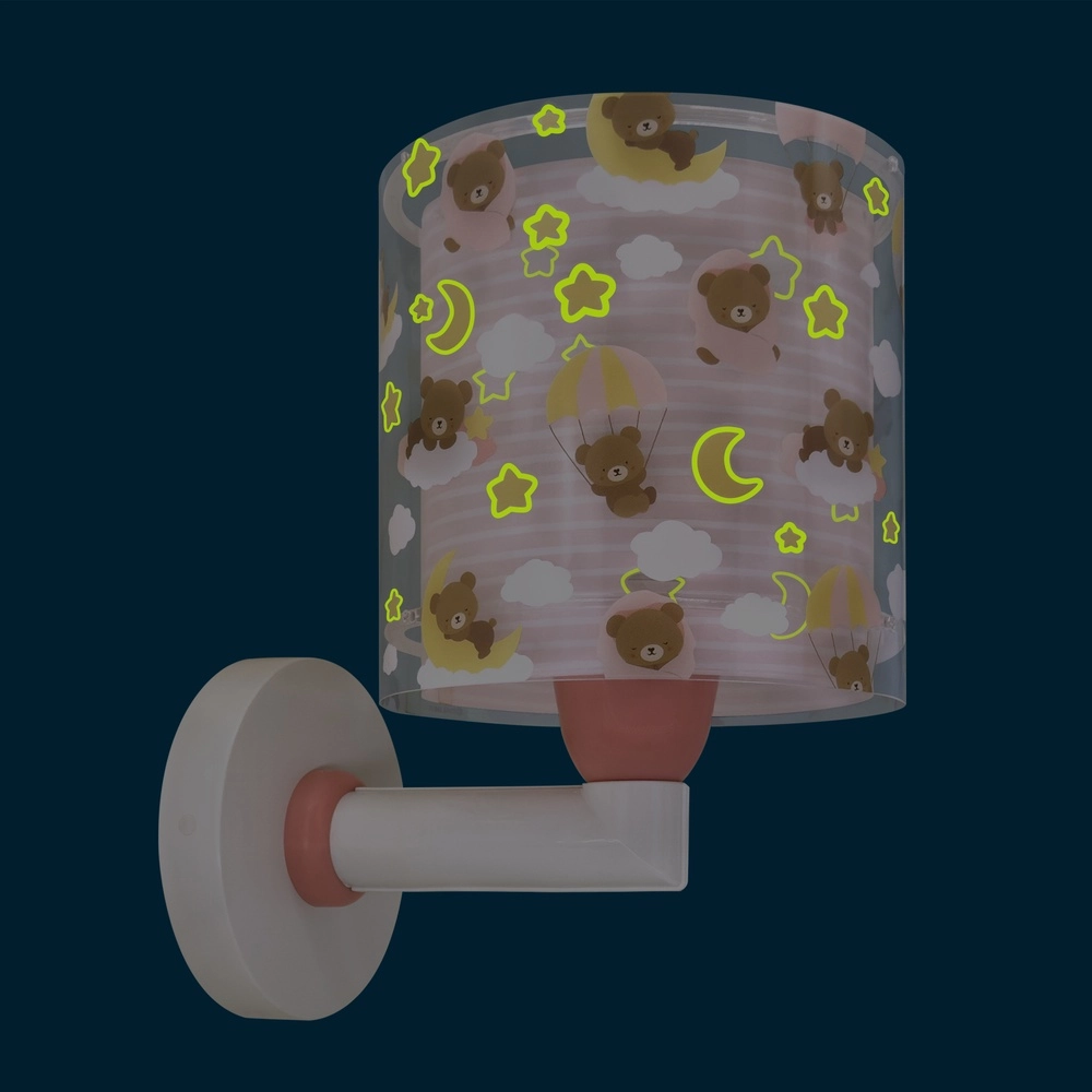 Kinderkamer wandlamp Baby Teddy roze Dalber 8420406415796