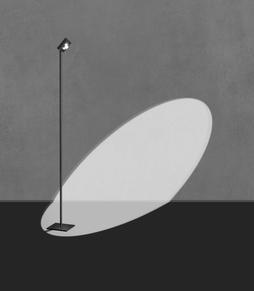 Strakke vloerlamp Jake design zwart ETH 8720195306948