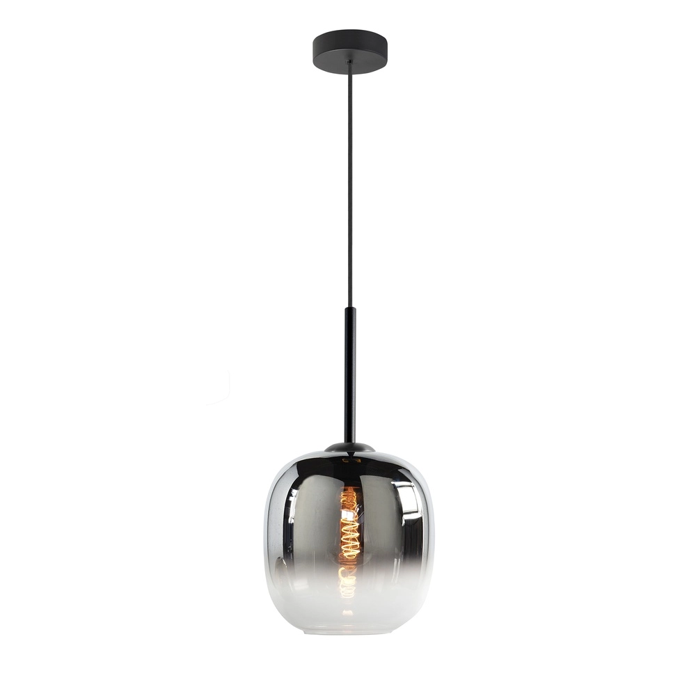 Hanglamp Bellini zwart met fade smoke glas Ø 23cm
