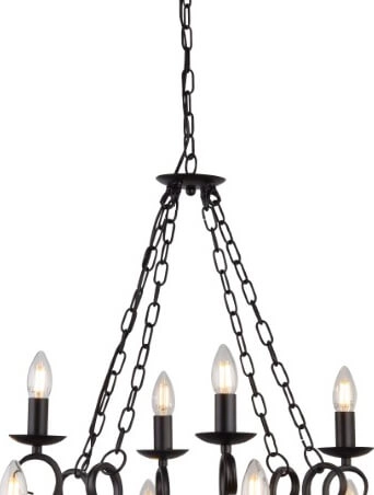 Grote antieke kroonluchter Cartwheel Ø 89cm Searchlight 5053423158723