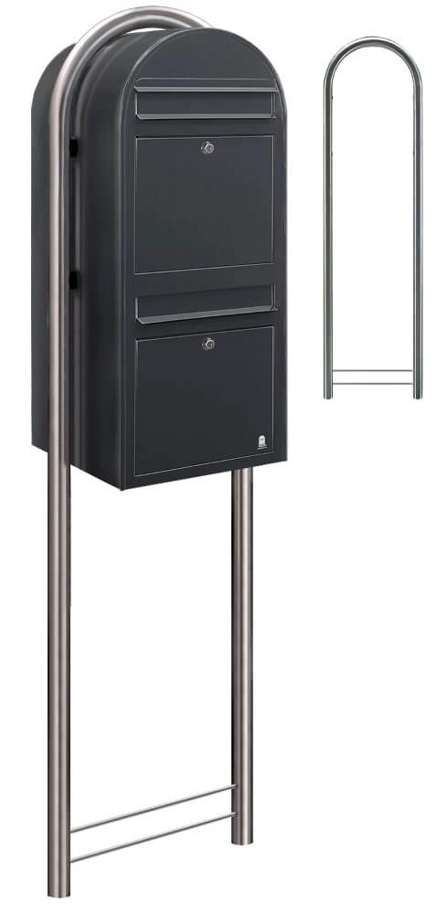 Brievenbus Duo 7016 i Donkergrijs Bobi 6417237014146