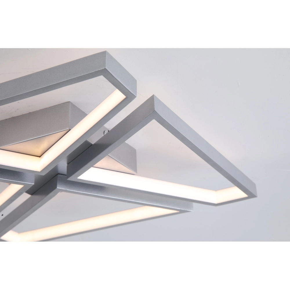 Plafondlamp Quatro zwart vierkant Searchlight 5053423302317