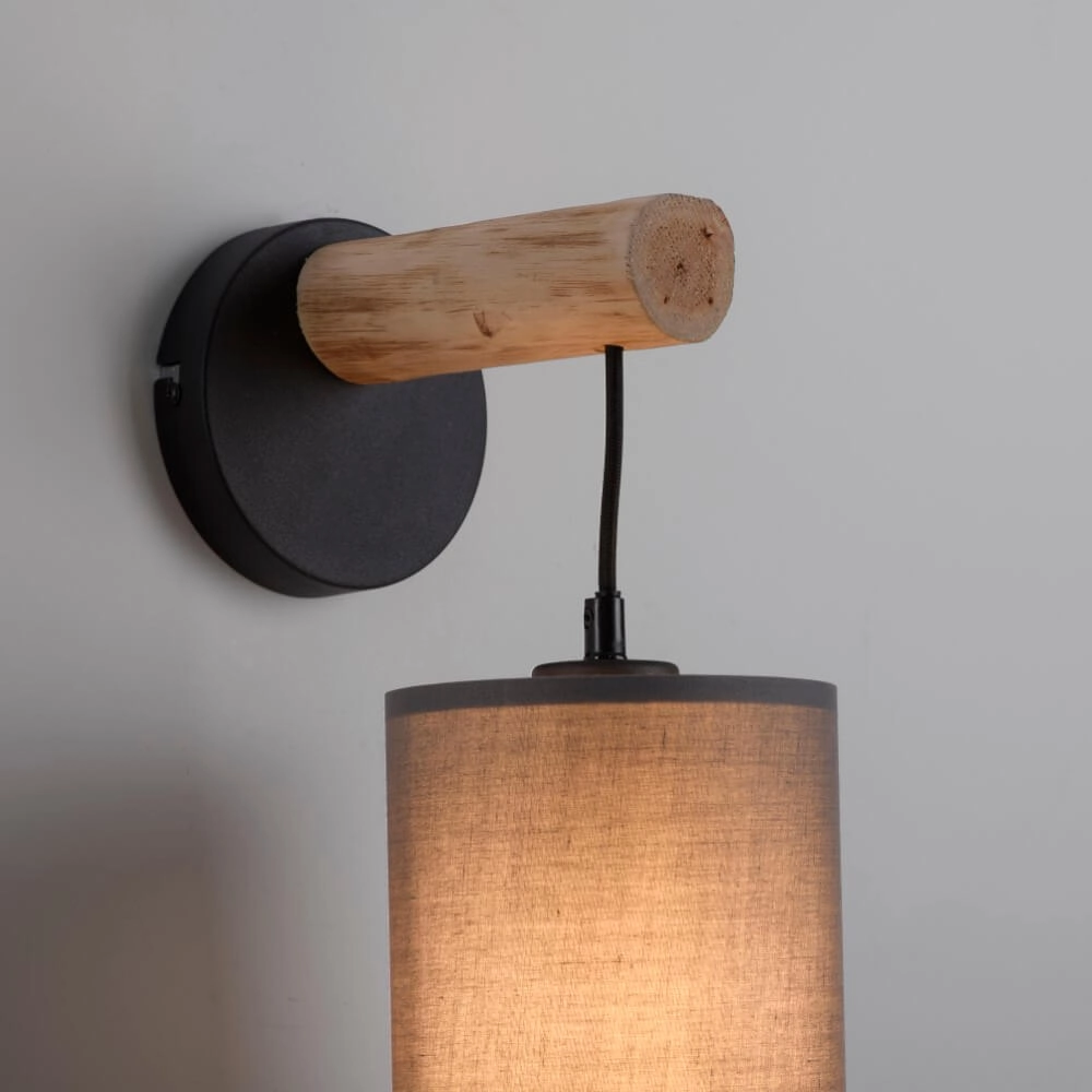 Landelijke wandlamp Green Tribu taupe Just Light 4043689995157