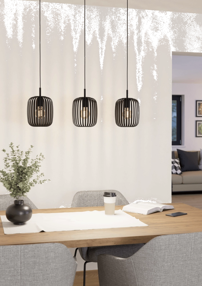 Zwarte eettafellamp Romazzina Eglo 9008606244294