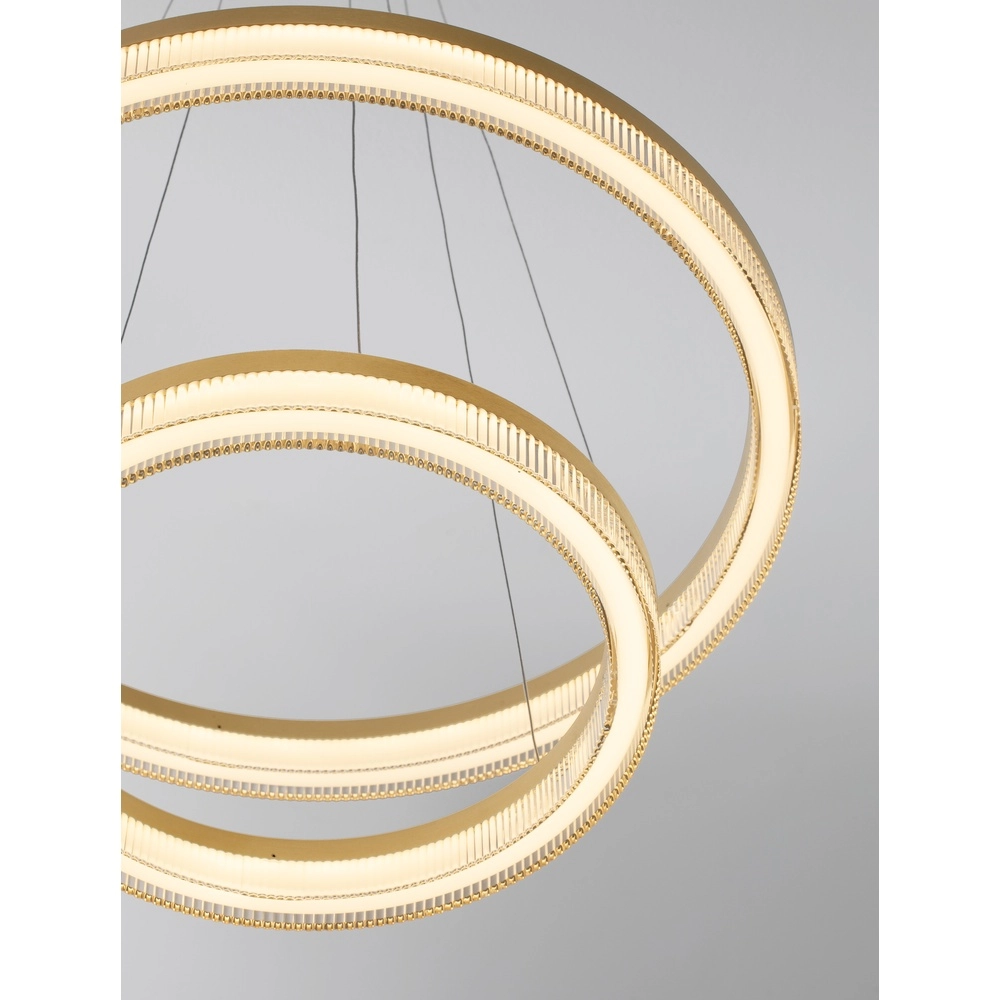 Gouden hanglamp Luana 2-lichts Lyora 5212017479686