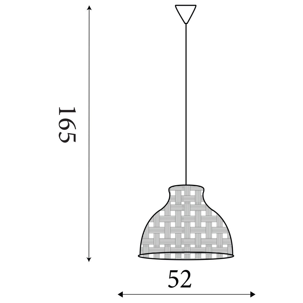 Scandinavishe hanglamp Bali Ø 52cm Searchlight 5053423306667