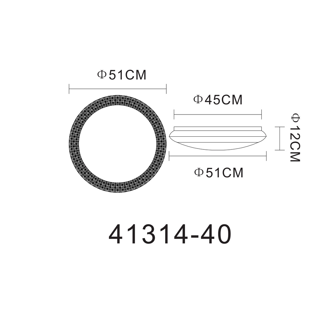 Plafonniere Ronja Ø 50,5cm Globo 9007371365807