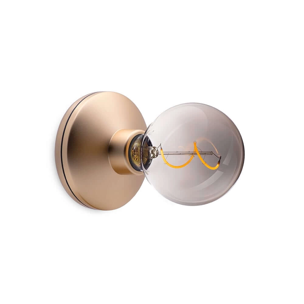 Oplaadbare wandlamp Bee Gold Smoked