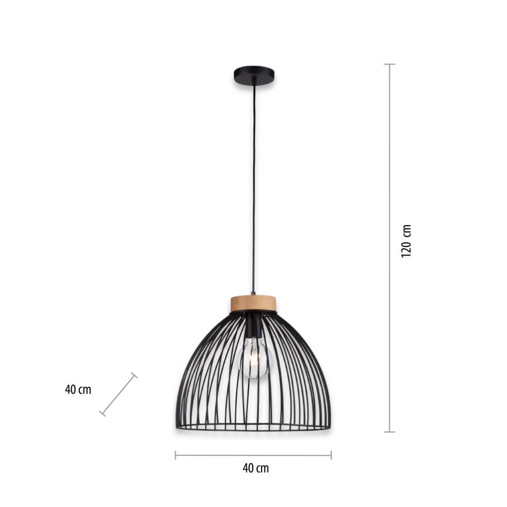 Hanglamp Lami zwart Just Light 4043689982768