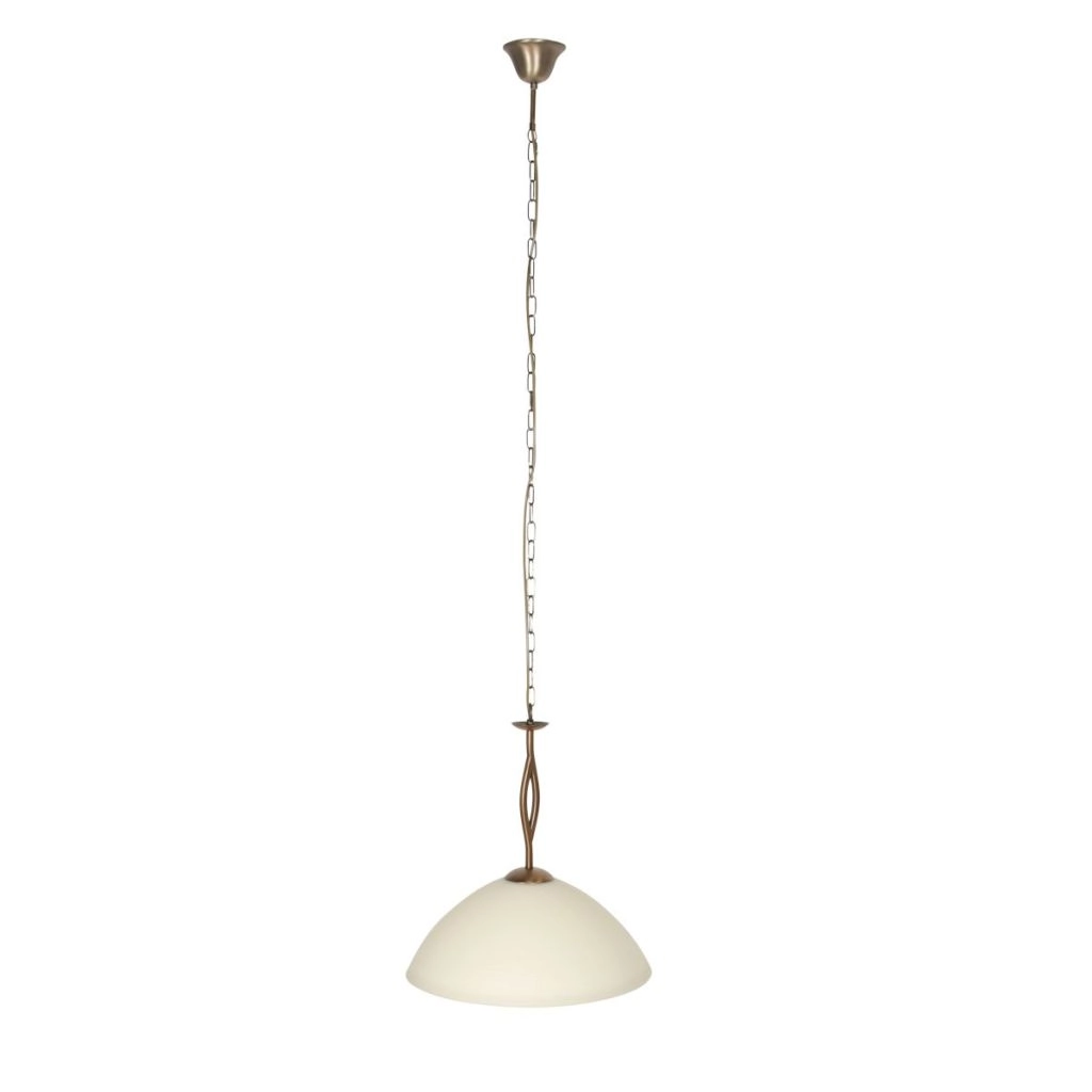 Klassieke hanglamp Anthea 1-lichts brons Steinhauer 8712746180220