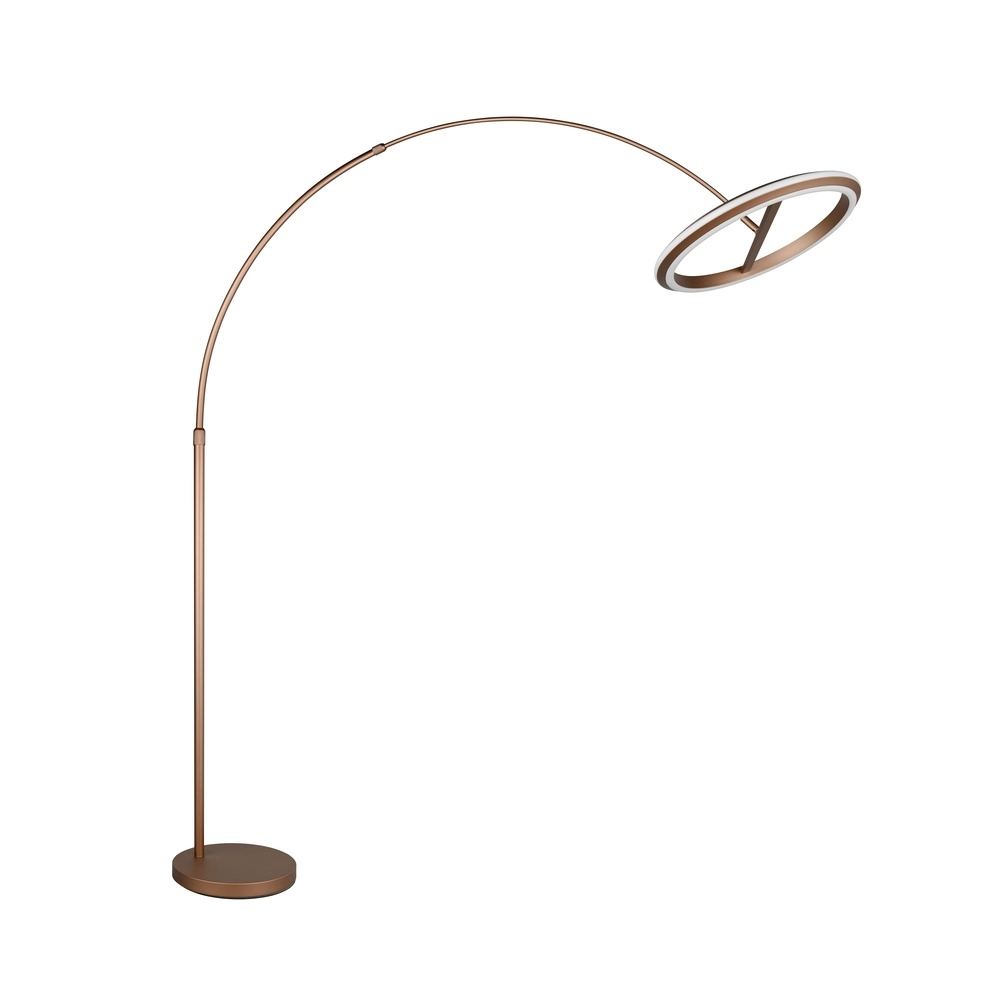 Vloerlamp Amador mokka bruin Trio 4017807688177