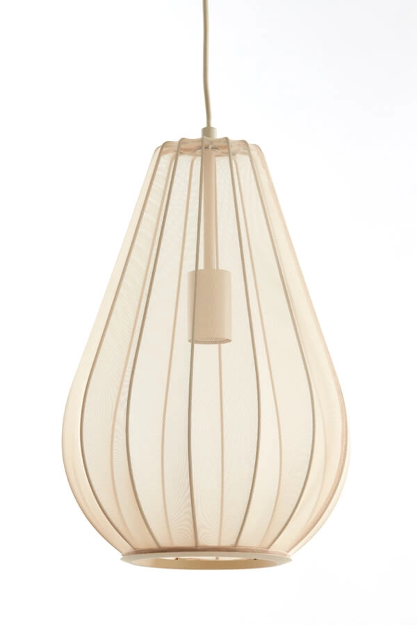 Japandi hanglamp Itela 3-lichts crème 80cm Light & Living 8717807702779