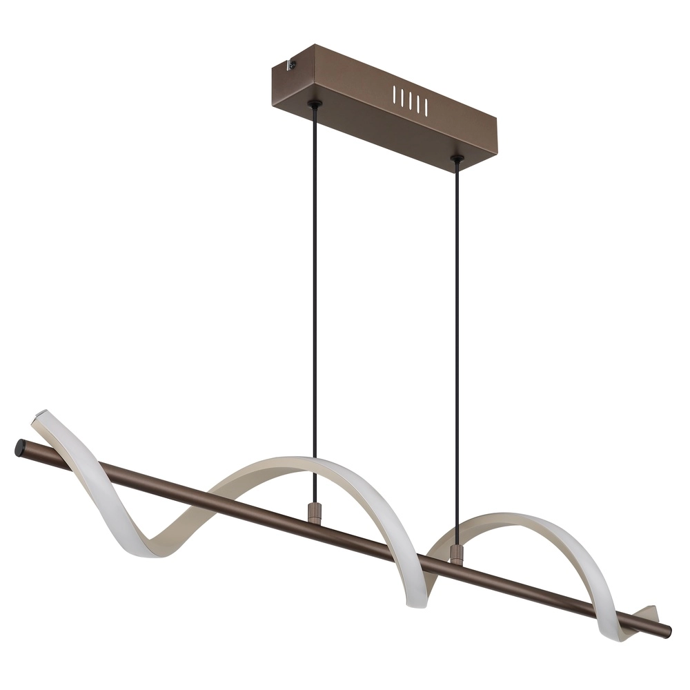 Hanglamp Spiro brons met zand bruin Globo 9007371587315