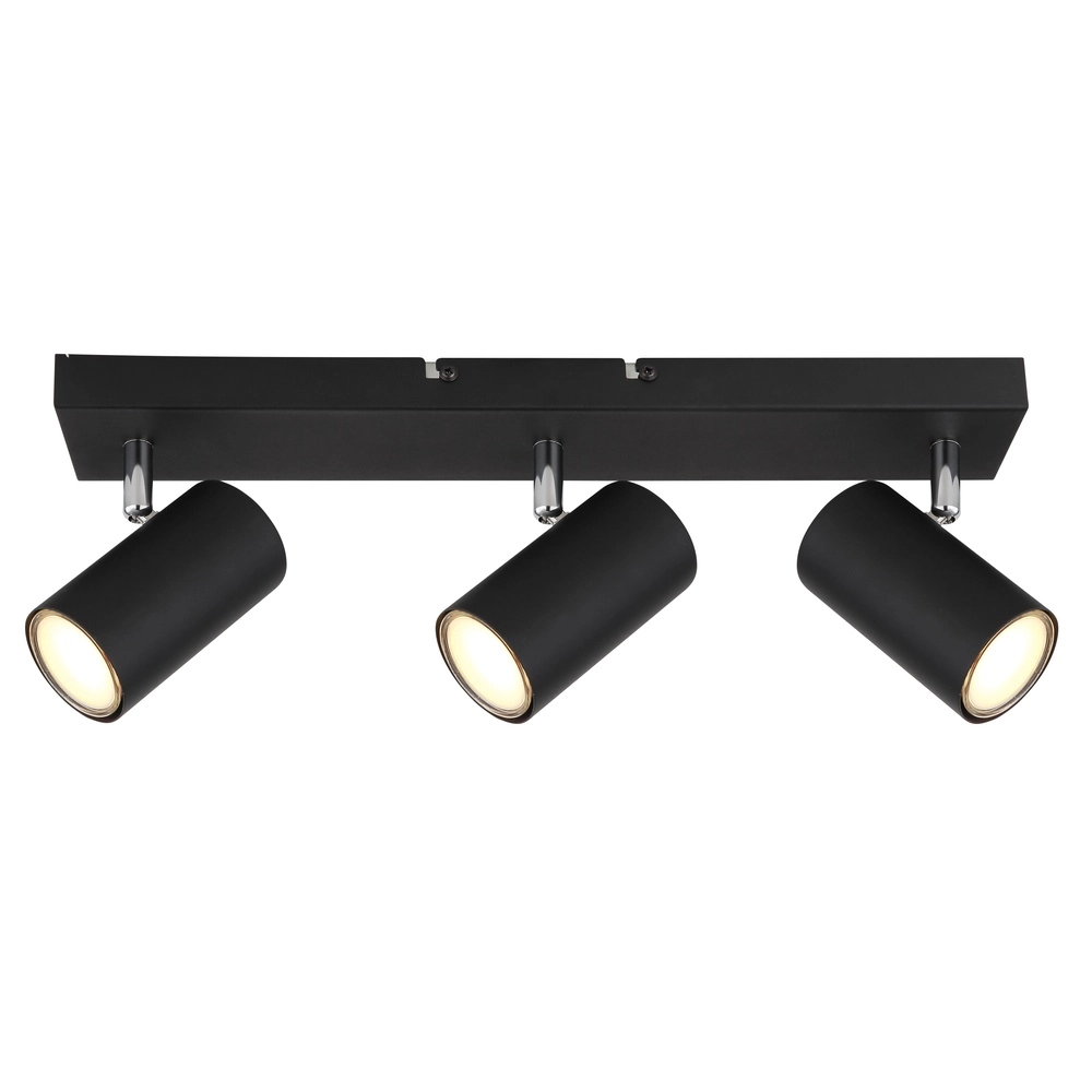 Plafondlamp 3-lichts Robby zwart Globo 9007371439522