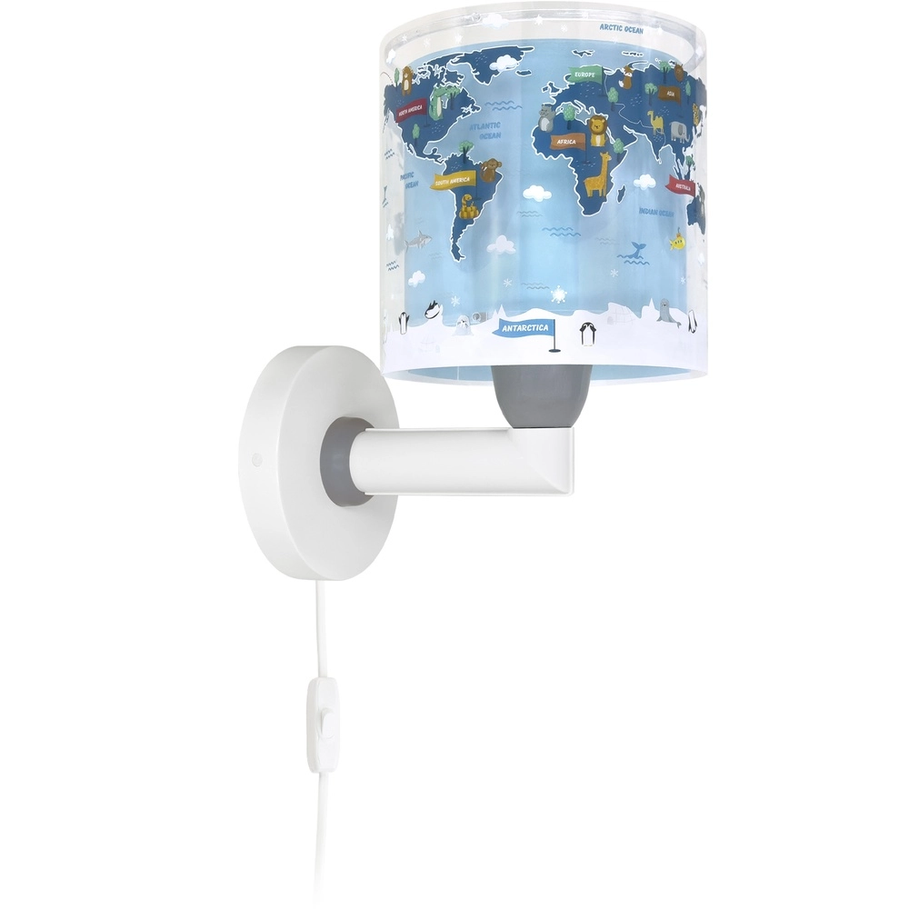 Kinderkamer wandlamp Kids World blauw Dalber 8420406406794