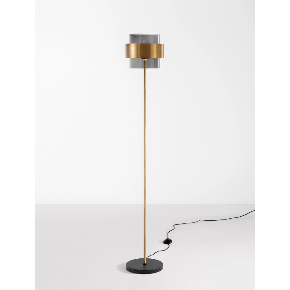 Vloerlamp Sianna zwart met goud Lyora 5212017431059