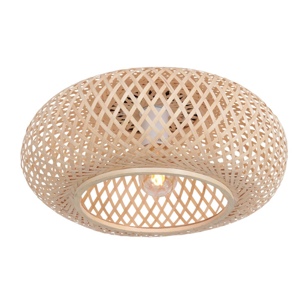Bamboe plafondlamp Maze Ø 40cm