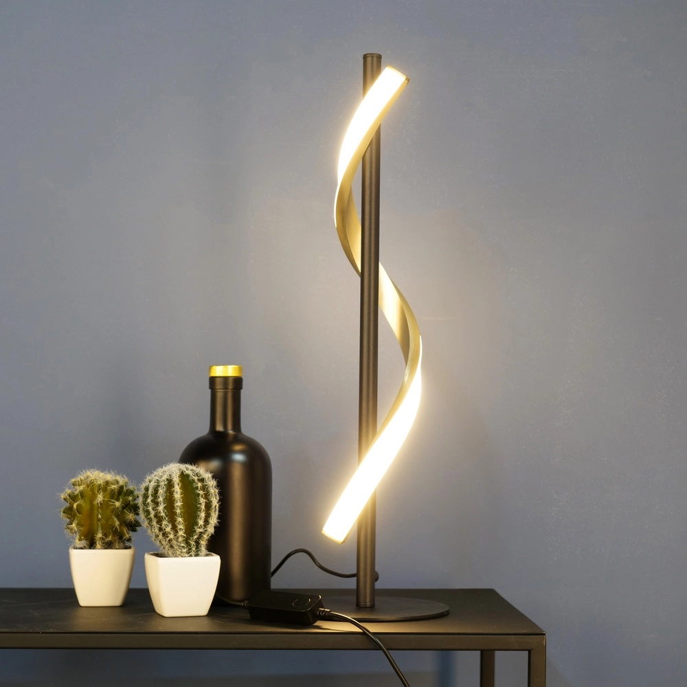 Tafellamp Conaprato zwart met goud Eglo 9008606357376