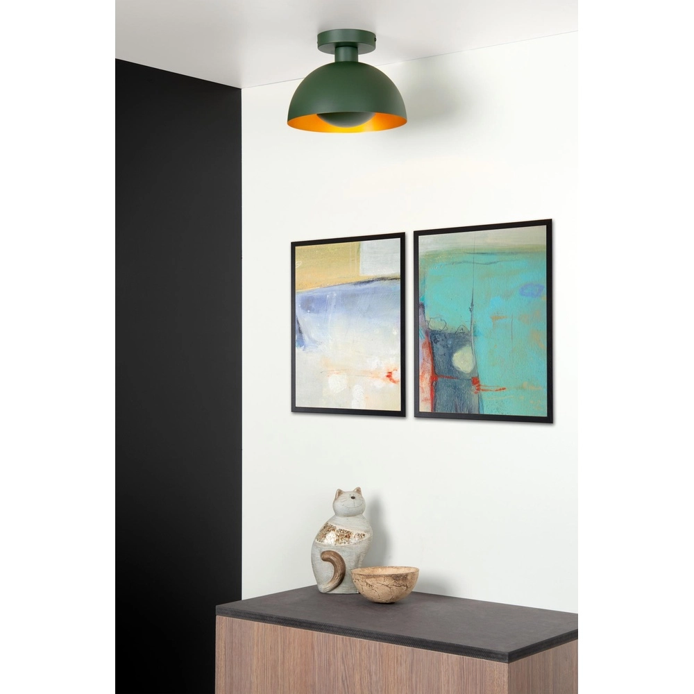 Design plafondlamp Siemon groen Lucide 5411212451712
