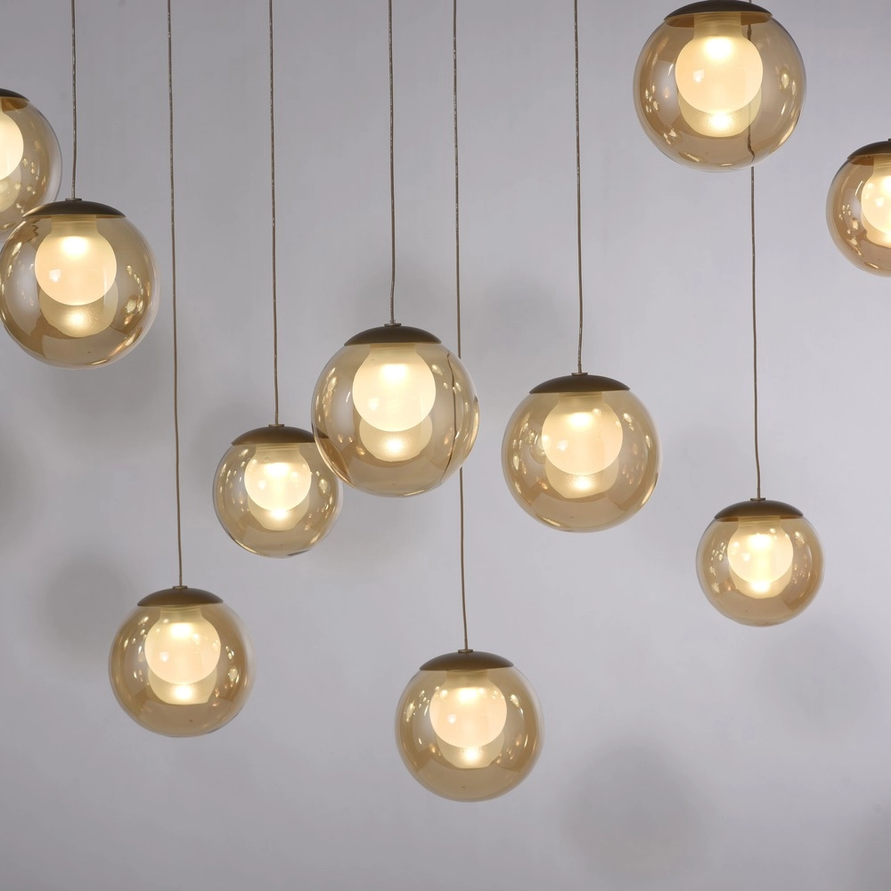 13-lichts hanglamp Pure Popup bronce Paul Neuhaus 4012248398319