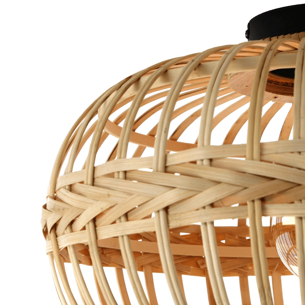 Rotan plafondlamp Amsfield Ø 45cm Eglo 9002759437237