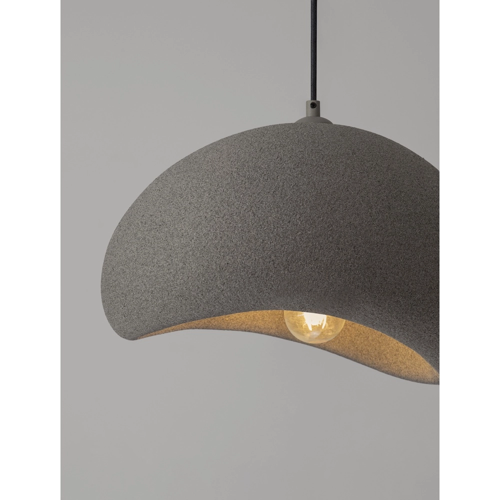 Natural pendant lamp Aere grey 40cm Lyora 5212017476692