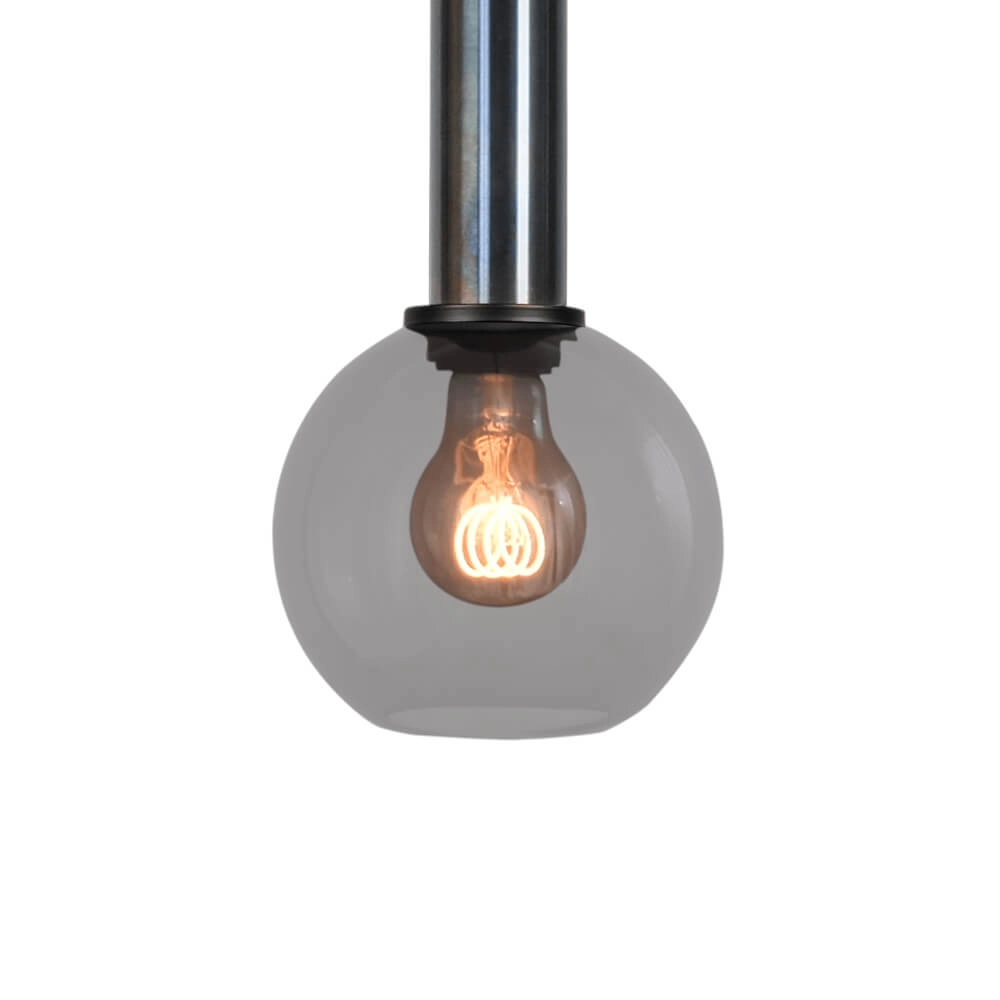 Hanglamp Ø 15cm Bella 2 Dappled oil met smoke glas Masterlight 8718121334196
