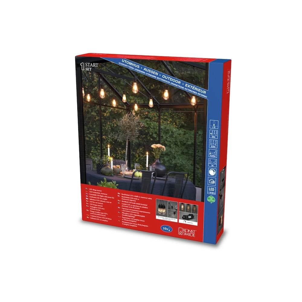 Lichtsnoer Partylight Start set 10x - incl. trafo KonstSmide 7318302351809