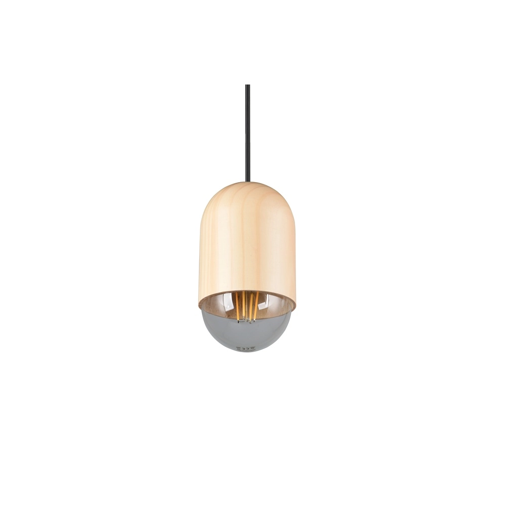 Unieke hanglamp Nara hout Ø 10,5cm Trio 4017807661750