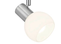 2-fase rail spot Duoline grijs met glas Trio 4017807471663