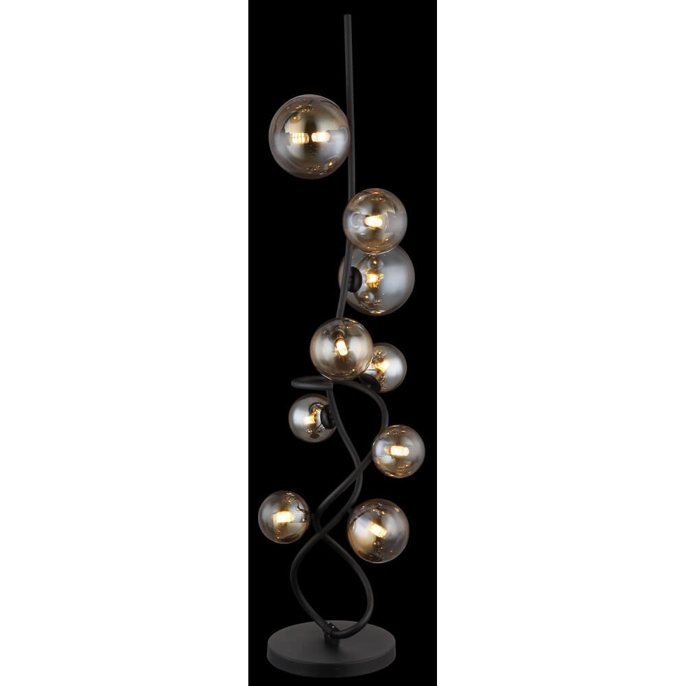 Zwarte vloerlamp Tuberius design 9-lichts Globo 9007371455447