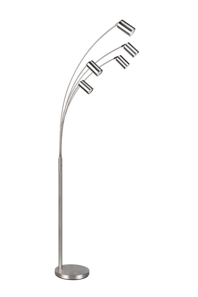 5-lichts vloerlamp Marley RVS Trio 4017807612356