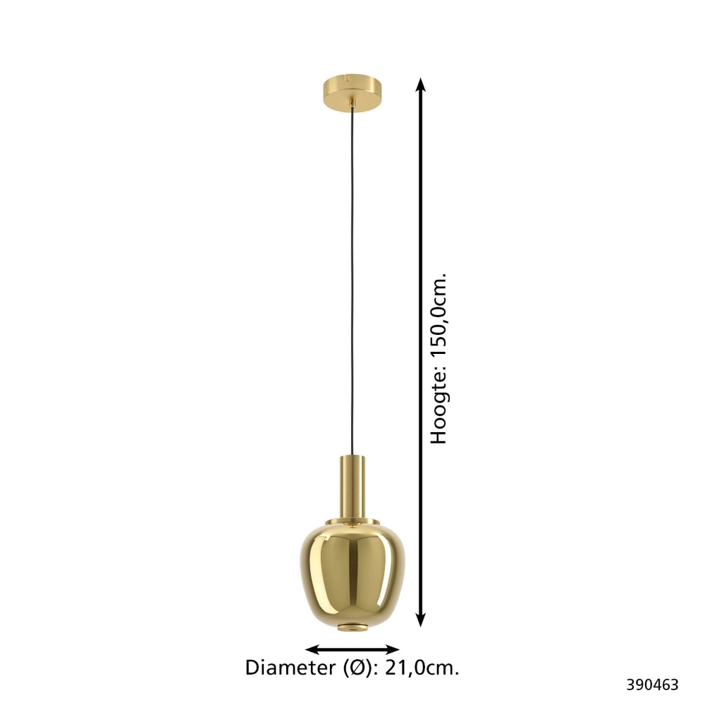 Design hanglamp Fruitera goud Ø 21cm Stars of Light 9008606360031