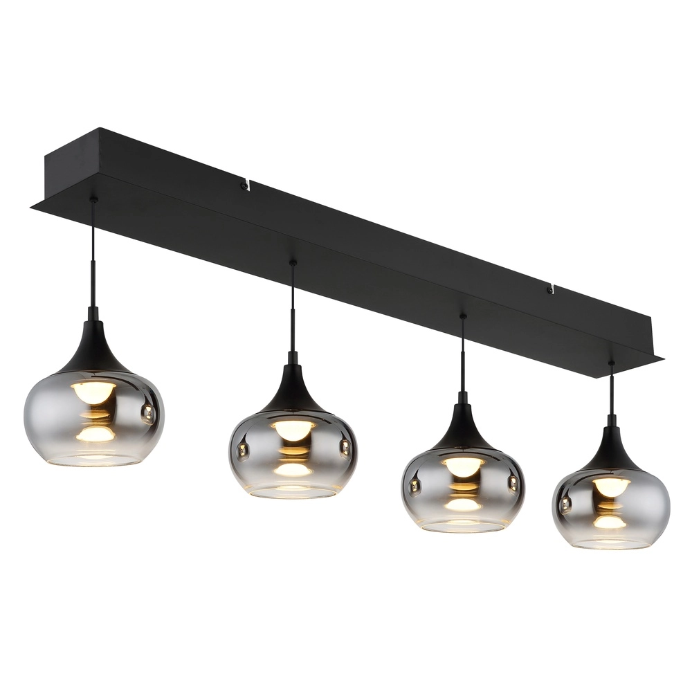 Design hanglamp Lui 4-lichts zwart Globo 9007371589609