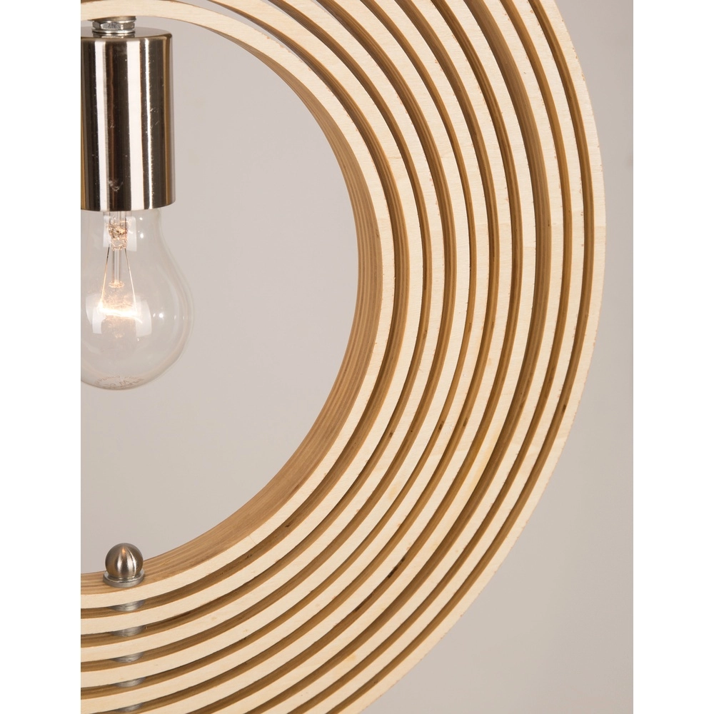 Moderne hanglamp Asco hout Ø 43cm Lyora 5212017424945
