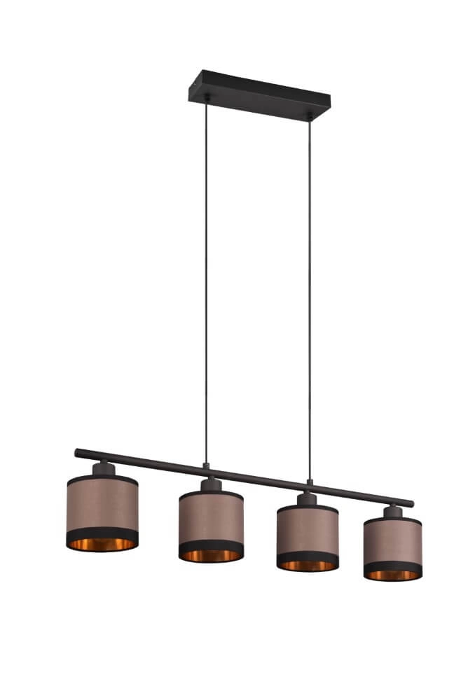 Hanglamp Davos taupe 4-lichts