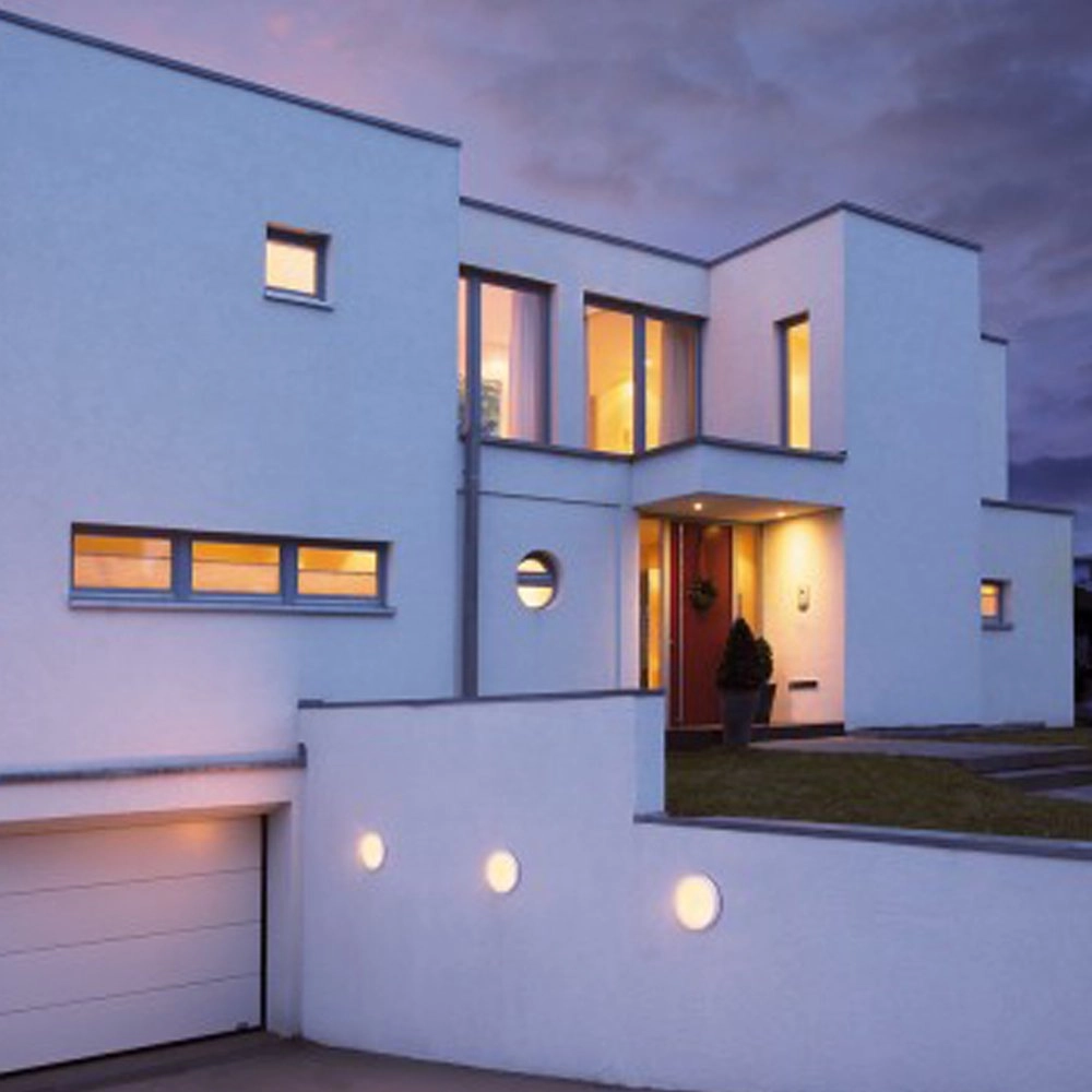 Ronde verandalamp Ainos met bewegingssensor wit SLV 4024163167208