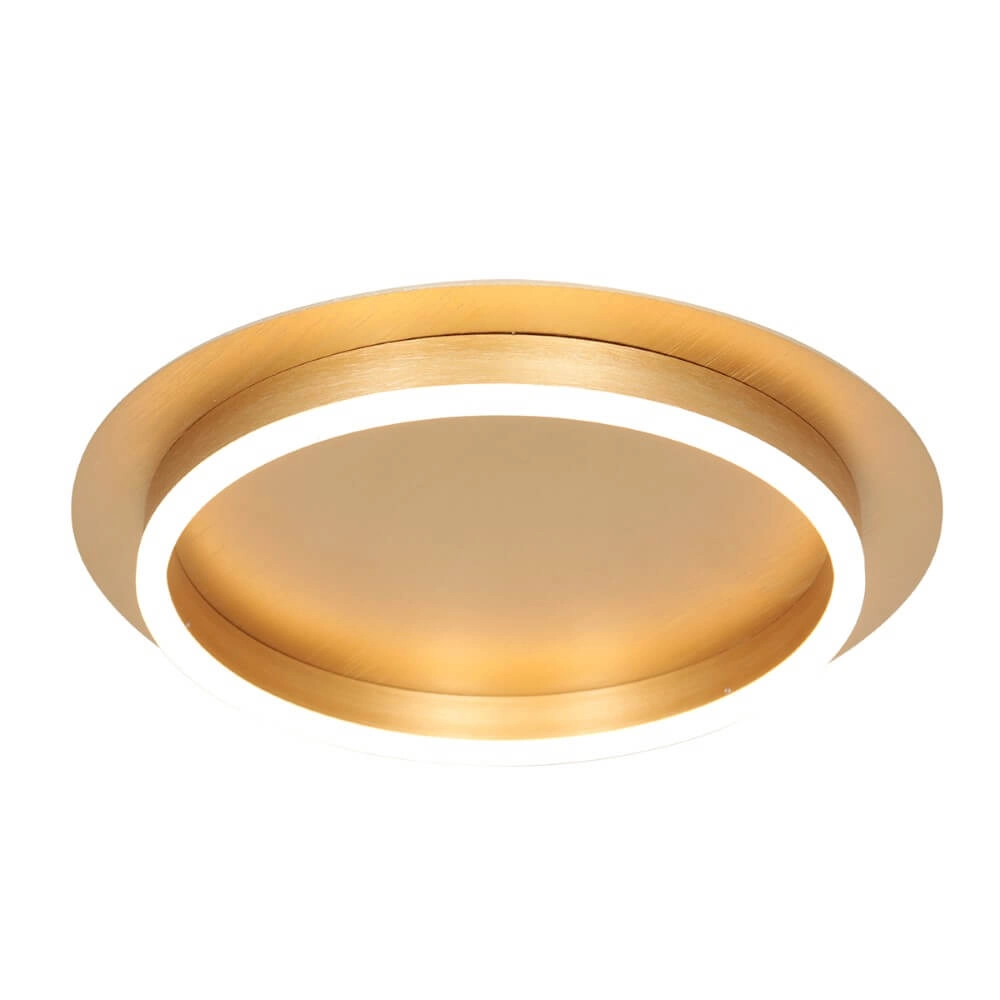 Moderne led plafonnière Ringlux goud - Ø 32cm Moderne led plafonnière Ringlux goud - Ø 32cm