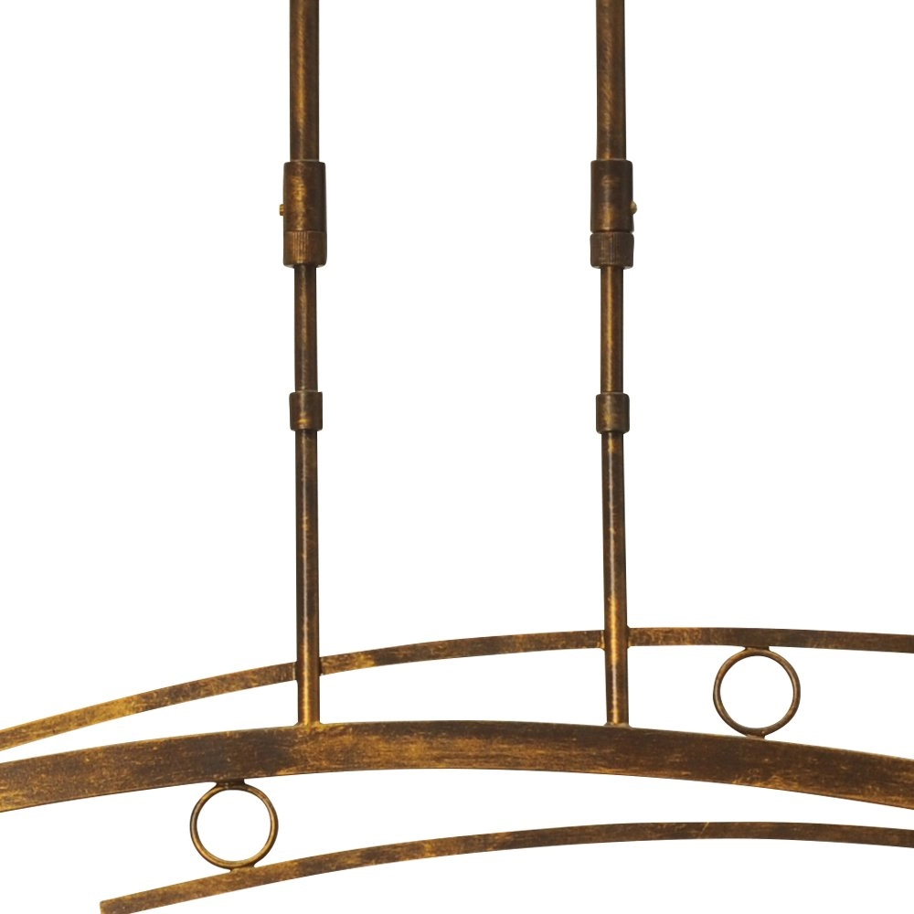 Eetkamer hanglamp Bolzano 2-lichts bronsbruin Masterlight 8718121008325